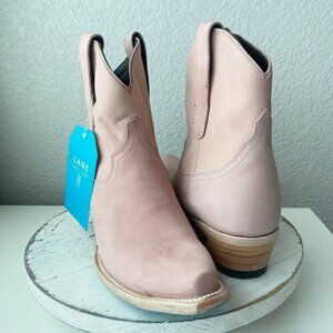Lane EMMA JANE Womens Cowboy Bootie 9 Western Pink Cowgirl Short Ankle Boots